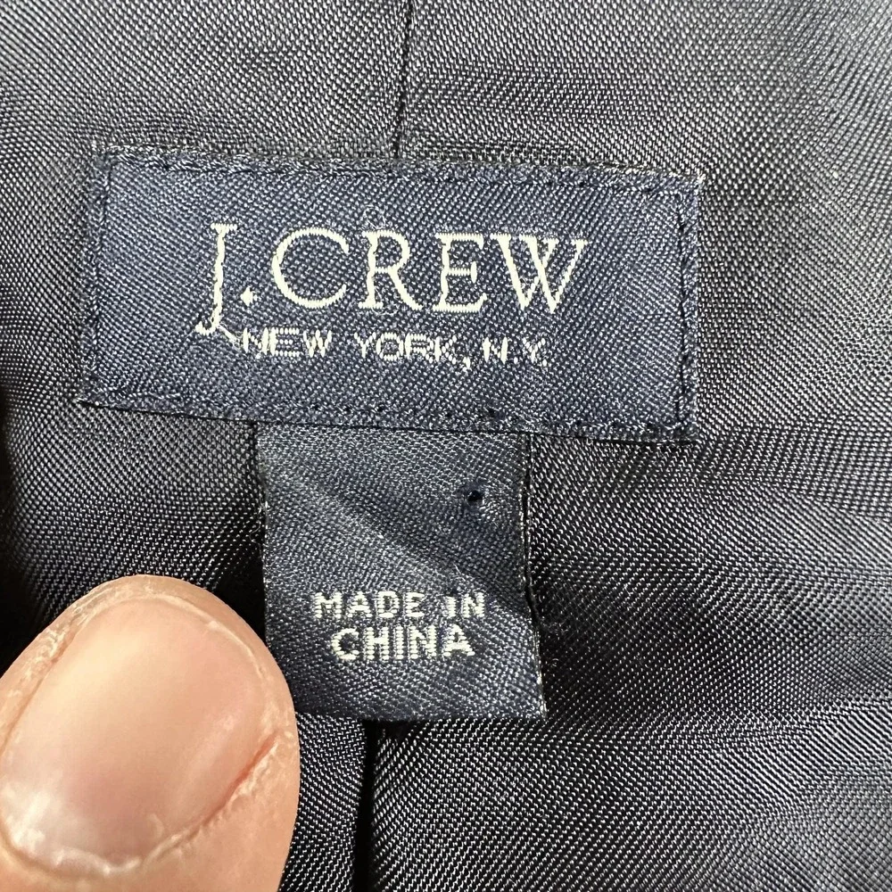 J Crew Ludlow‎ Blazer Mens 44R Gray Wool Two Button Jacket Tollegno 1900
